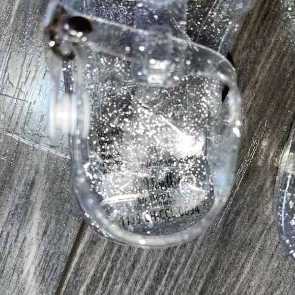 Toddler girls clear rainbow jellies size 3/4 like new - Picture 2 of 6